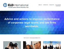 Tablet Screenshot of eldinternational.com